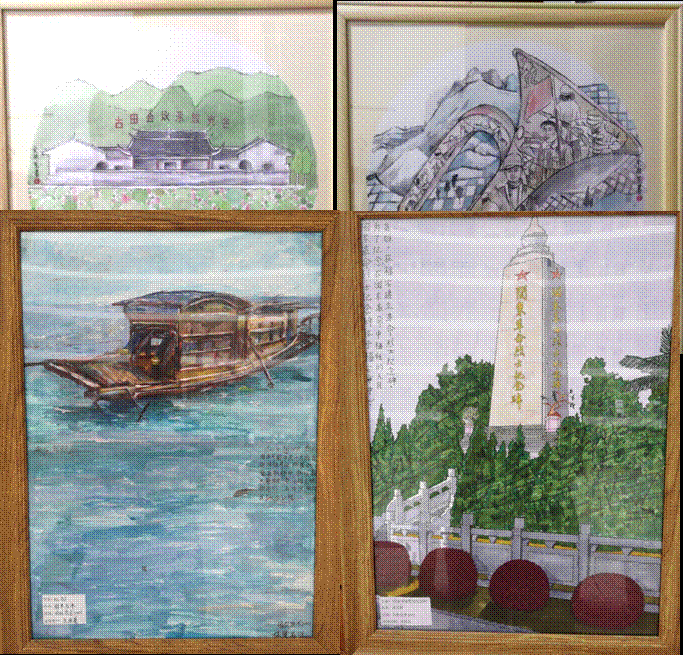 园艺园林学院举办庆祝中国共产党党建党100周年绘画展