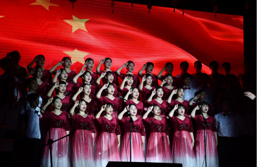 奋斗百年路红歌颂党恩我院在建党百年大合唱比赛中荣获二等奖